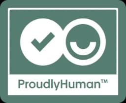 The ProudlyHuman™ certification mark